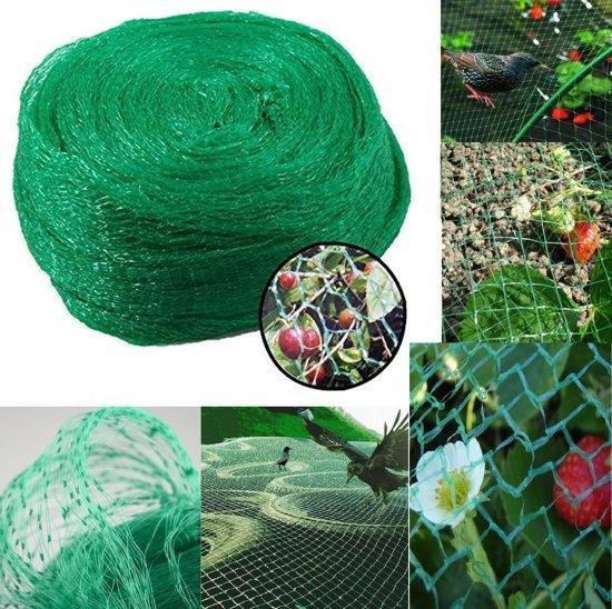 Vogelnet - Anti-vogel net - 400cm x 500cm - Vogelgaas - Bird net - Tuinnet  - Vijvernet... | bol.com