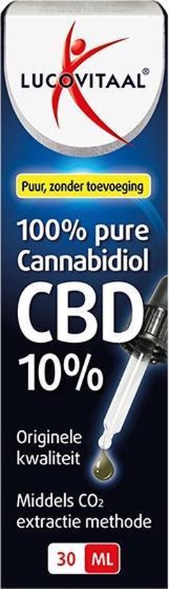 Lucovitaal CBD Cannabidiol olie 10% Maxi Fles
