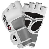 Hayabusa Tokushu MMA Handschoenen - 4 oz - wit, grijs - maat XL