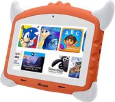 Kindertablet pro Oranje - kidstablet - Disney+ Netflix - Tablet 7 inch - 32GB - 8.1 android - vanaf 2 jaar - Scherp hd beeld - leerzame tablet voor kinderen - Wifi - Bluetooth - voor-achter c