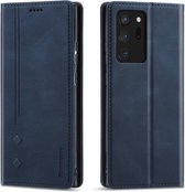 Voor Samsung Galaxy Note20 Ultra Forwenw F2 Serie Magnetische Horizontale Flip Lederen Case met Houder & Kaartsleuven & Portemonnee (Blauw)