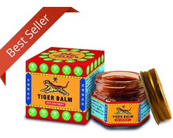 Tijgerbalsem - ROOD 19GR - Spierbalsem - Tijgerbalm - spierpijn - Migraine - pijnverlichting - warmtepleister - hoofdpijn - Warmte - pain relief patch - Warmte pleisters - Paardenbalsem - Voltaren - Detox voepleister - Heat pad