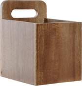Opbergbak DKD Home Decor Acacia (13 x 13 x 17 cm)