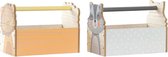 Opbergbak DKD Home Decor Hout MDF (2 pcs) (31.5 x 17 x 22 cm)