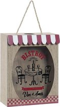 Doos DKD Home Decor Bistrot Hout MDF Cottage (17 x 7 x 22 cm)