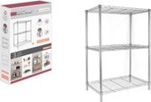 Planken Confortime Metaal 3 Planken (56 x 35 x 80 cm)