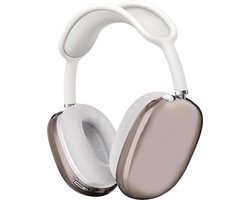KELERINO. Siliconen Transparant Cover Case geschikt voor Airpods Max - Zwart