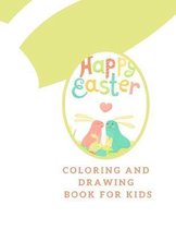 Easter holiday coloring and drawing book for kids