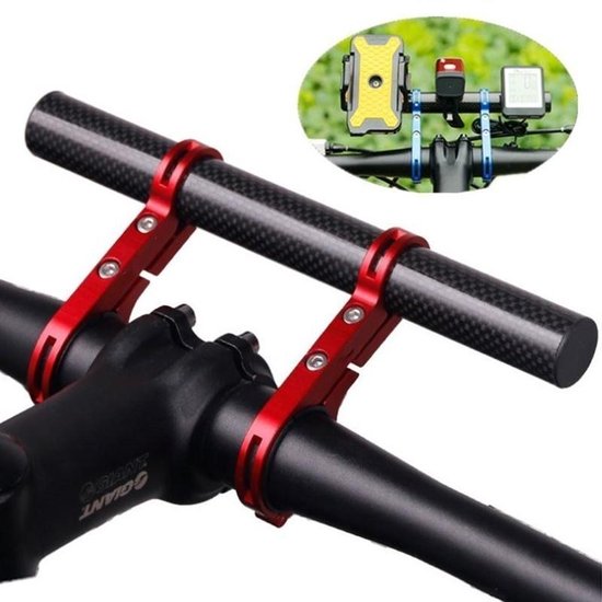 Fietsbeugels-Fietsstuur Extender Extension Koolstofvezel Beugel-Aluminium  | bol.com