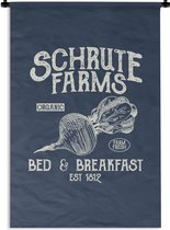 Wandkleed - Wanddoek - Biet - Retro - Quote - 120x180 cm - Wandtapijt