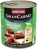 Animonda Grancarno - Adult Rund + hert met appel 6 x 800 gr ( Honden natvoer )