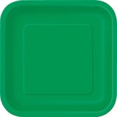 Groene Borden Vierkant 17,5cm 16st