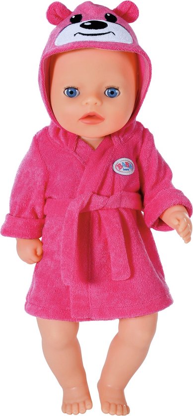 Baby Little Badjas Roze - Poppenkleding 36 cm | bol.com