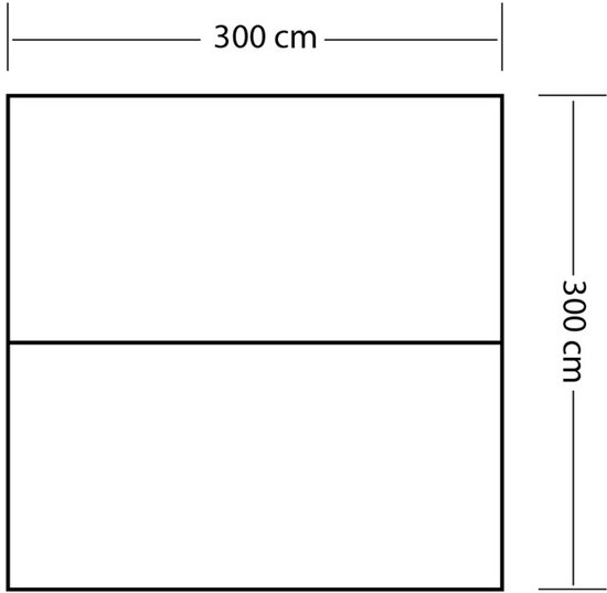 Eurotrail Tarp 3 50% Uv Bescherming 300 X 300 Cm Polyester Groen van Eurotrail — afbeelding 4