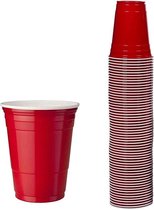Red cups - 50stuk(s) - 300ml - Party Cups - Beerpong  - Drankspel - Beerpong Bekers - Plastic Bekers