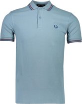 Fred Perry Polo Blauw  - Maat L - Heren - Herfst/Winter Collectie - Katoen
