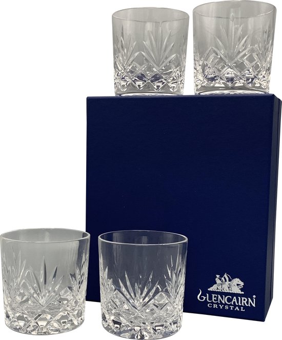 Whiskyglazen Skye 4 stuks - Geschenkverpakking - Loodkristal - Glencairn Crystal Scotland