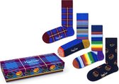 Happy Socks - Navy socks gift set - Unisex - Maat: 36-40