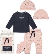 Noppies - Kledingset - Cadeauverpakking - 3delig - Broek Bobby Peach Skin - Shirt Charcoal - Muts Eva - Maat 50