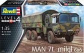 1:35 Revell 03291 MAN 7ton Milgl 6x6 Truck Plastic kit