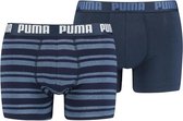 Puma heren boxershorts 2-pack - Blauw - Maat M