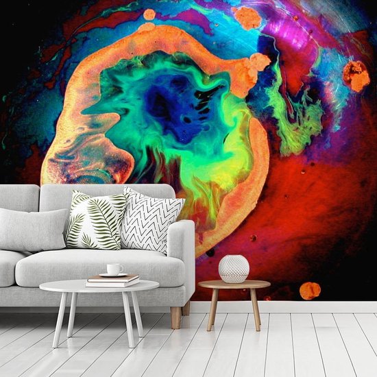 Papier peint photo peint photo vinyle - Encre et peinture largeur 275 cm x hauteur 220 cm - Tirage photo sur papier peint (disponible en 7 tailles)