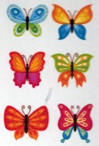 Diamond Painting Stickerset Butterflies (6 stuks)