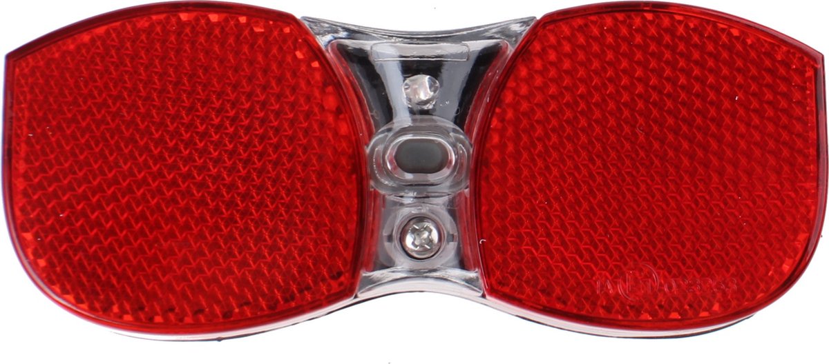 Falkx LED fietsachterlicht - 80mm - Zwart - Inclusief batterijen en reflector