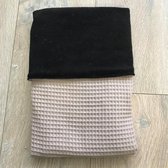 Baby wiegdeken-100x70 cm Taupe Black Velvet