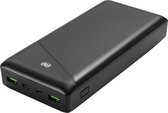 Deltaco 30000 mah Powerbank - Kleine Accu met Quick Charge - 3 Poorten (USB-A/Micro-USB/USB-C) - Geschikt voor Smartphones of Tablets zoals iPhone / Samsung - Tot wel 3 Ampere