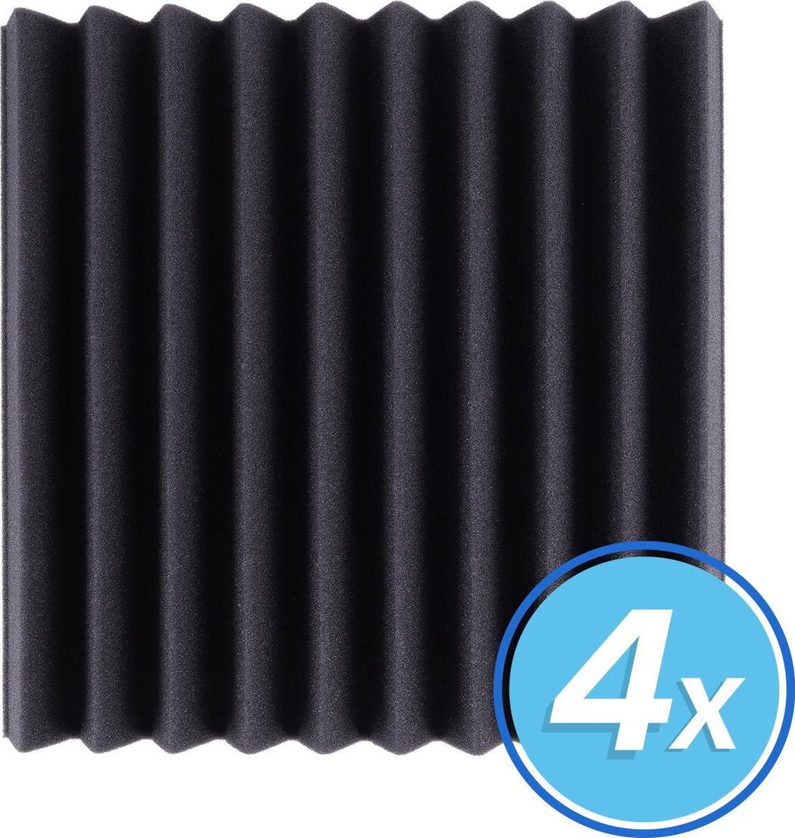 Zelfklevende geluidsisolatie 4 Stuks NX sound 50x50x5cm