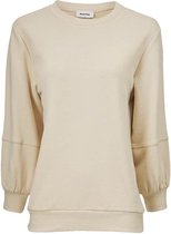 Beige sweater met driekwart mouw - Ivanka - Modstrom