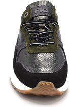 Floris van Bommel- Dames sneakers- Leder combi- Groen