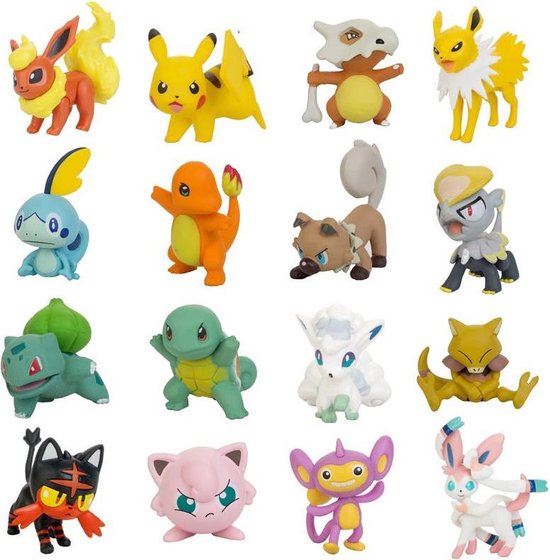8x Pokemon speelfiguren - Set 4 - 7 cm - toys exclusive