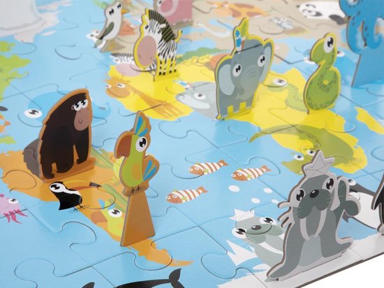 Puzzle en 3D Enfants et animaux du monde – La Pataugeoire