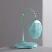 FLEXO Bureaulamp / Nachtlamp - LED - 3W - Cyaan - Netstroom + USB + ingebouwde batterij