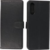 Sony Xperia 10 III Hoesje - Book Case Telefoonhoesje - Kaarthouder Portemonnee Hoesje - Wallet Case - Zwart
