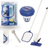 Zwembad Stofzuiger Schoonmaak Set - Deluxe - Zwembad Onderhoud - Bevat Zwembad Thermometer - Schepnet - Zwembad Water Teststrips - Chloordrijver