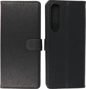 Sony Xperia 1 III Hoesje - Book Case Telefoonhoesje - Kaarthouder Portemonnee Hoesje - Wallet Case - Zwart