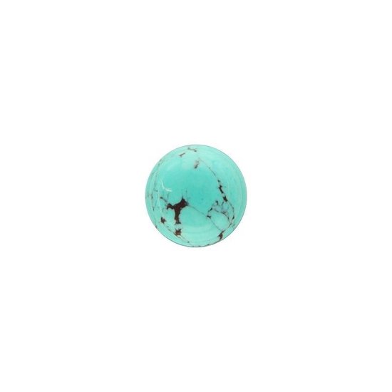 Turquoise Groen Edelsteen Insignia Munt van 14mm