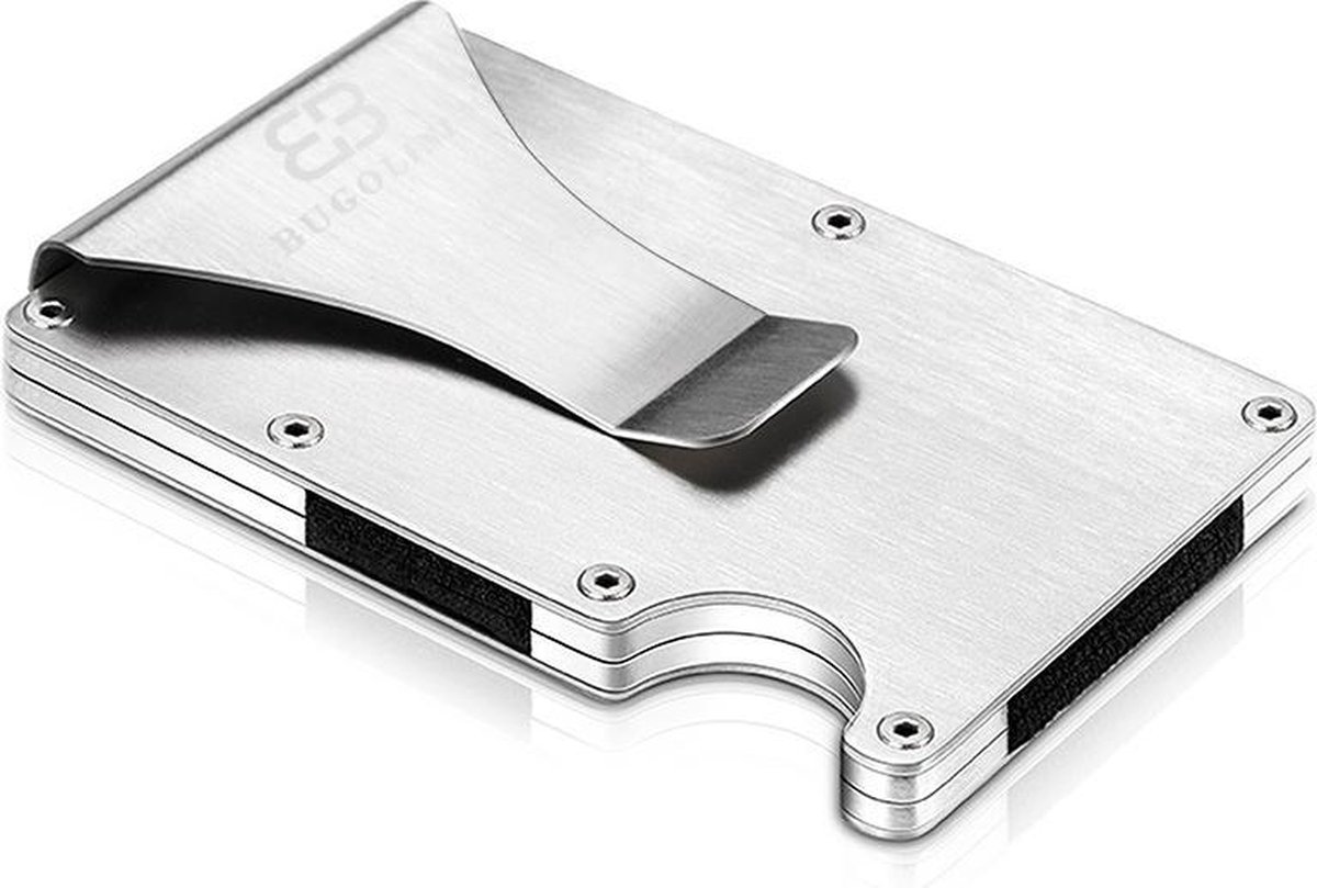 BUGOLINI METALLUM - Luchtvaart Aluminium Kaarthouder - Portemonnee - Geldhouder - Pasjeshouder voor Hem of Haar (Unisex)