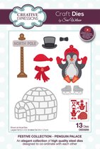 Creative Expressions Stans - Kerst - Pinguïns - Diverse formaten - Set van 13