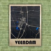 Plaatsplattegrond Stadsplattegrond 3D Veendam Standaard