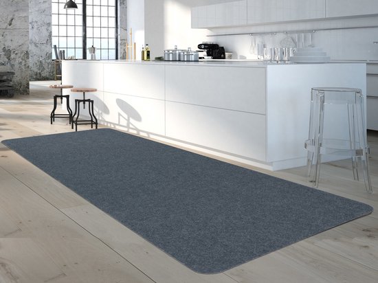 Tapijt - vloerkleed - mat - keuken loper kleed 180x68 cm - keukenloper met antislip - zwart - goud - beige - Lopers tapijten Tapijt - vloerkleed - mat - keuken loper kleed 180x68 cm - keukenloper met antislip - zwart - goud - beige - Lopers tapijten