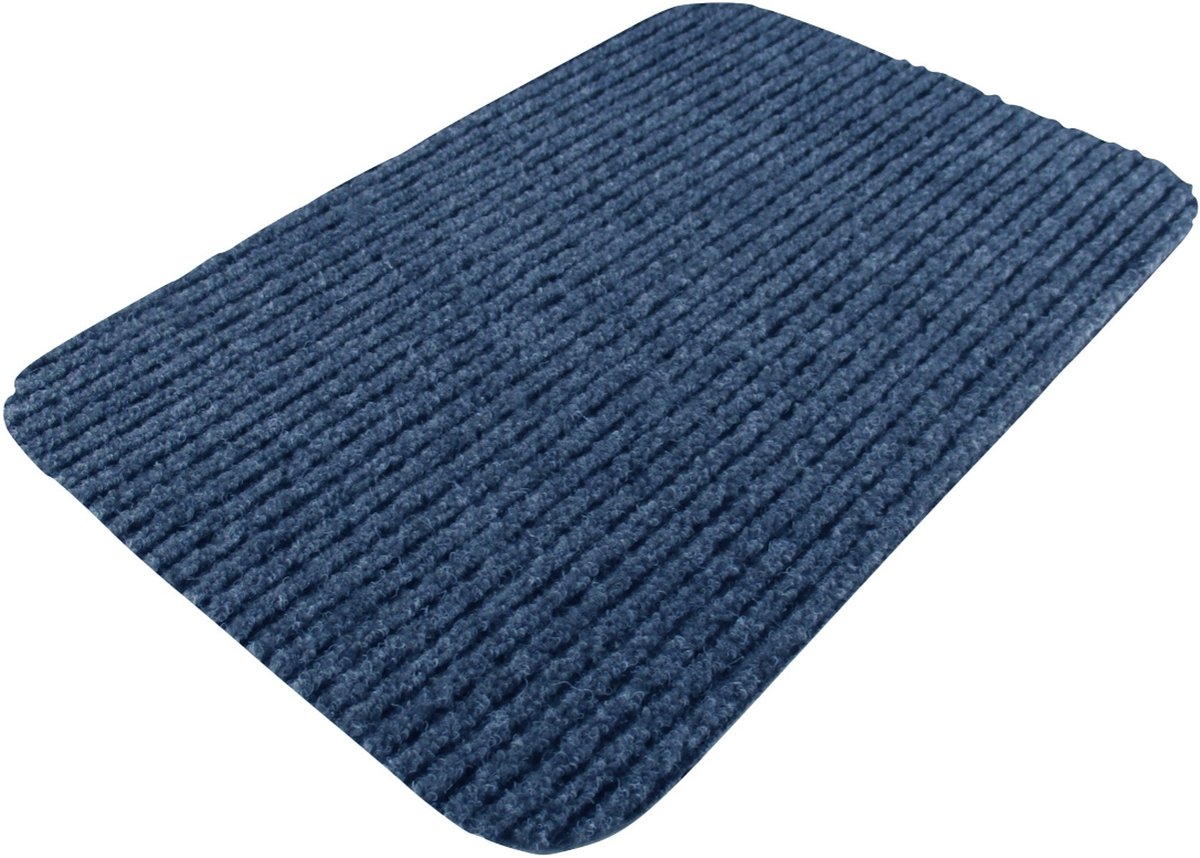 Carpe mathique Deurmat voor buiten en binnen - Blauw - 80 x 200 cm