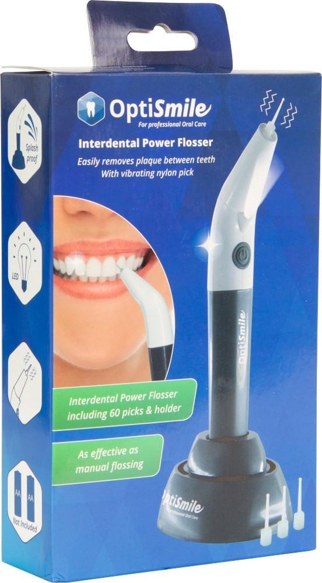 OptiSmile Interdental Power Flosser Inclusief 60 stokers