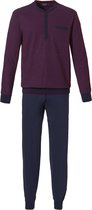 Pastunette for Men Colourful Henley Mannen Pyjamaset - Donkerrood - Maat 3XL