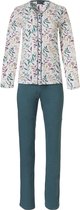 Pastunette Deluxe Millefleur Vrouwen Pyjamaset - Green - Maat 36