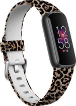 YONO Siliconen Bandje geschikt voor Fitbit Luxe - Leopard