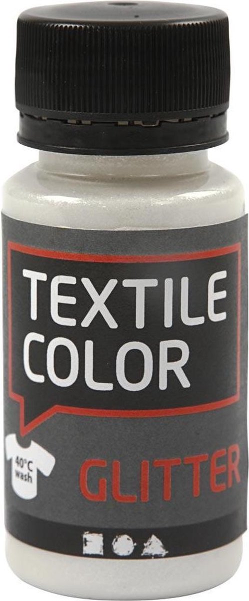 Textielverf - Transparant - Glitter - Creativ Company - 50 ml